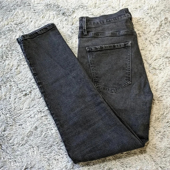 Agolde Black Sophie Jeans High Rise Crop jeans Princeton Size 28 - Picture 3 of 10